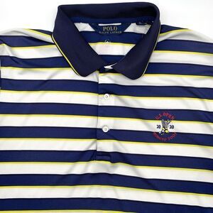 Polo Ralph Lauren Men's U.S Open Winged Foot XL Multicolor Striped  Golf‎ *READ*